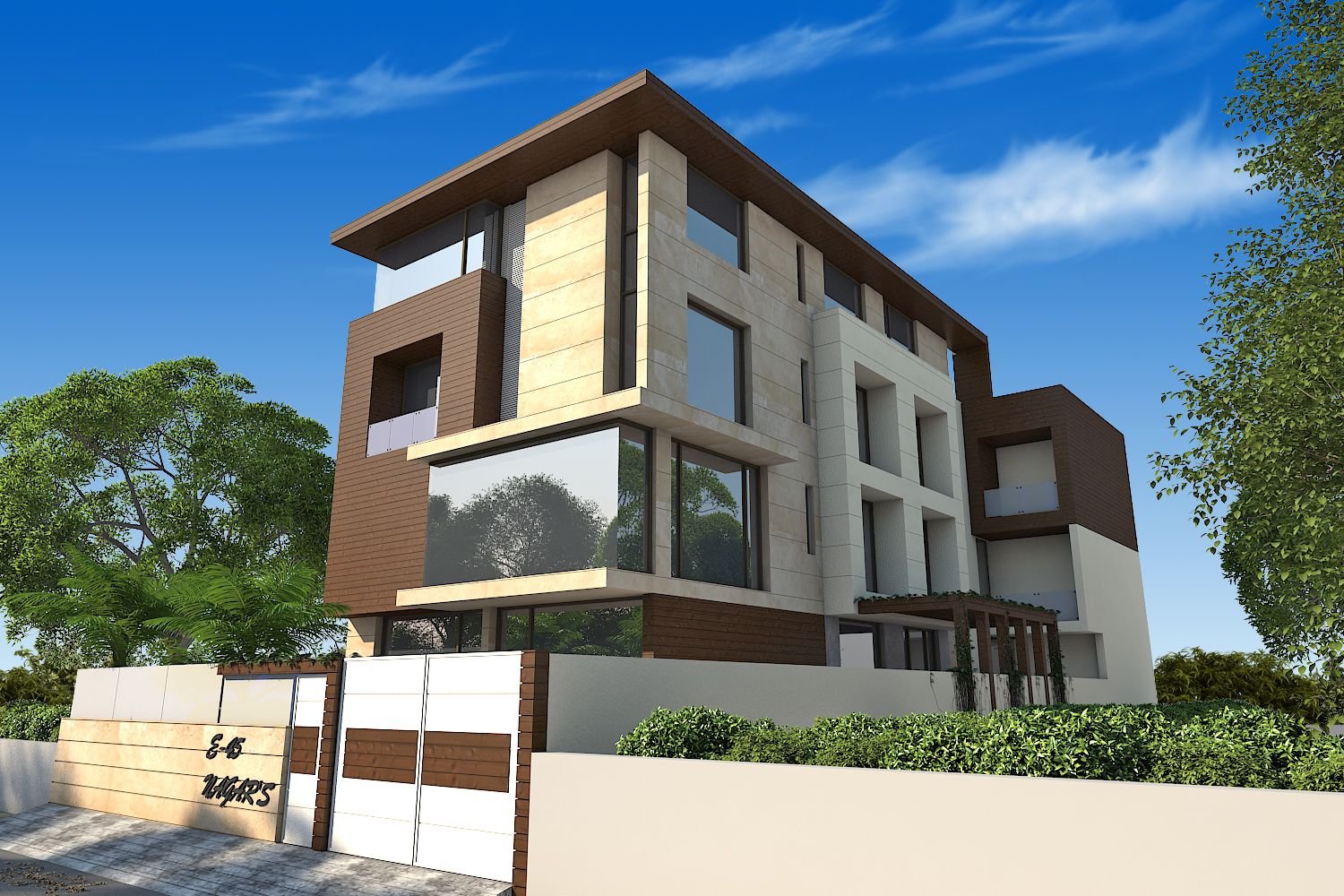 Project : Residence Location: Noida , UP Area : 500 sq mt plot